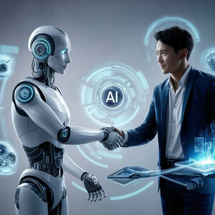 ai replacing humans and working with human